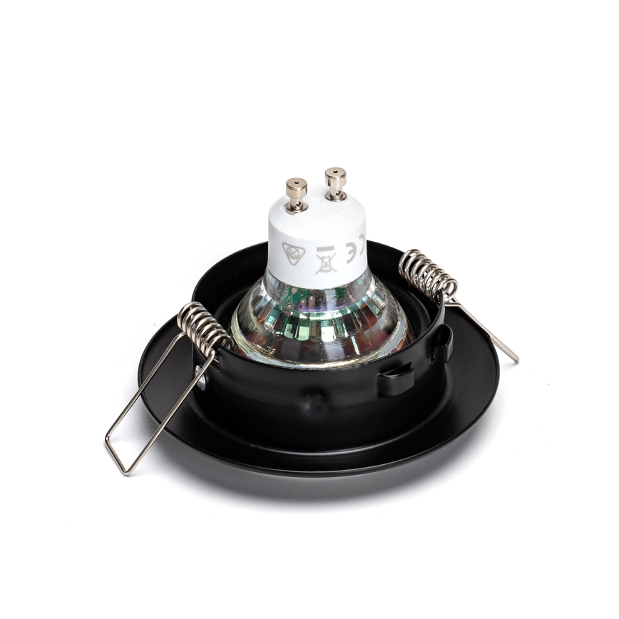 Aigostar - SET 3x LED ugradne stropne svjetiljke 1xGU10/4,5W/230V 4000K crne
