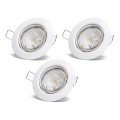 Aigostar - SET 3x LED ugradne svjetiljke 1xGU10/4,5W/230V 6500K bijela