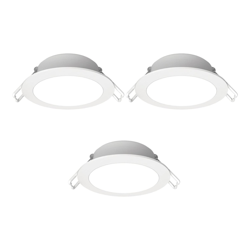 Aigostar - SET 3x LED Vanjska ugradbena svjetiljka LED/4,8W/230V 4000K IP65 bijela