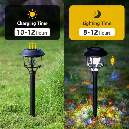 Aigostar - SET 4x LED RGB Solarna lampa LED/0,2W/2V IP44