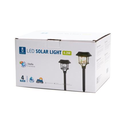 Aigostar - SET 4x LED RGB Solarna lampa LED/0,2W/2V IP44