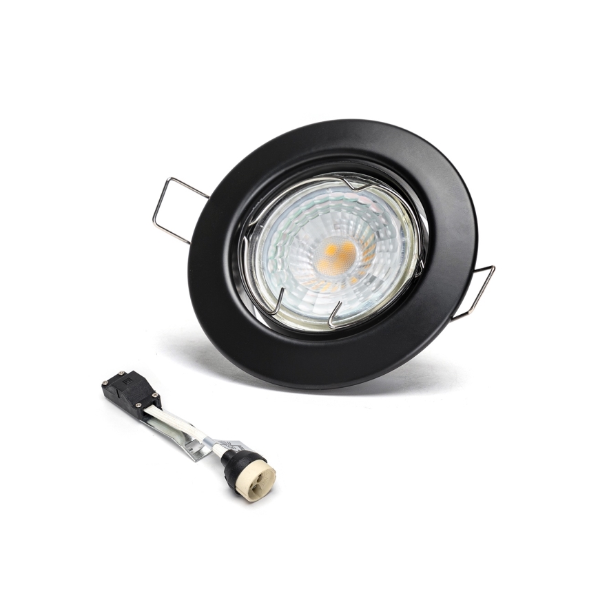 Aigostar - SET od 3 LED ugradnih stropnih svjetiljki 1xGU10/4,5W/230V 3000K, crne