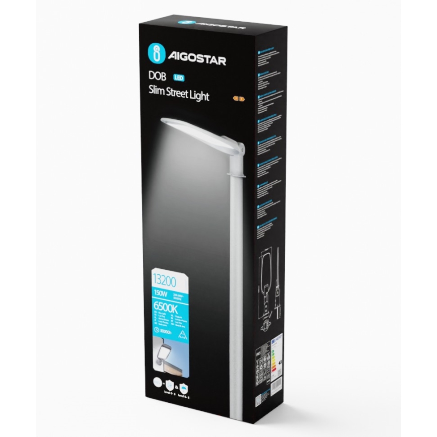 Aigostar - SLIM LED ulična svjetiljka 150W/230V 6500K IP65