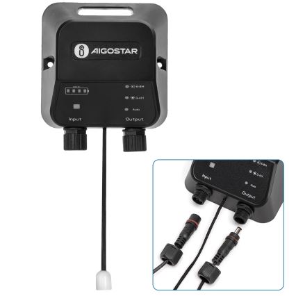 Aigostar - LED solarna svjetiljka LED/35W/12V 3000 mAh 6500K IP65 promjer 16,8 cm + s daljinskim upravljačem