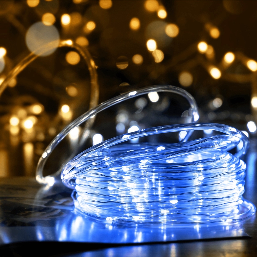 Aigostar - LED Solarni  niz 100xLED/8 funkcija 12m IP65 hladno bijela 800 mAh