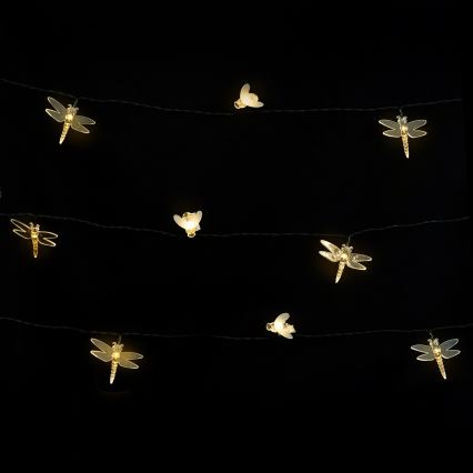 Aigostar - LED solarni dekorativni lanac 50xLED/8 funkcija 10 m 800 mAh IP65 topla bijela