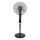 Aigostar - Stajaći ventilator 50W/230V 130 cm crni + s daljinskim upravljačem