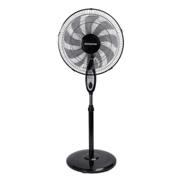 Aigostar - Stajaći ventilator 60W/230V 130 cm crni + daljinski upravljač