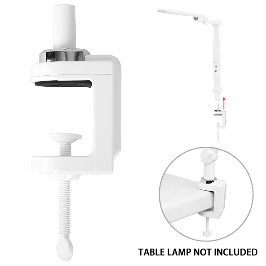 Aigostar - Stezaljka za stolnu lampu bijela