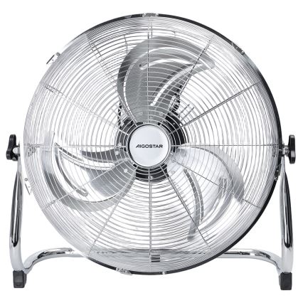 Aigostar - Stojeći ventilator 100W/230V, Ø 54 cm, sjajni krom