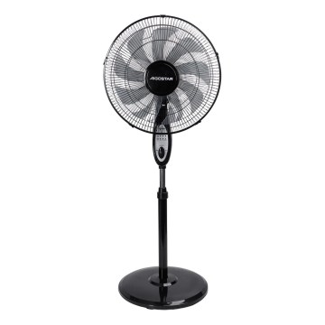 Aigostar - Stojeći ventilator 55W/230V 130 cm crni + daljinski upravljač