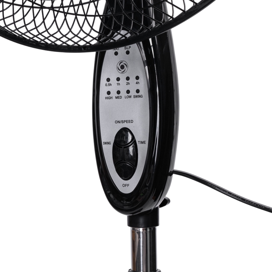Aigostar - Stojeći ventilator 55W/230V 130 cm crni + daljinski upravljač