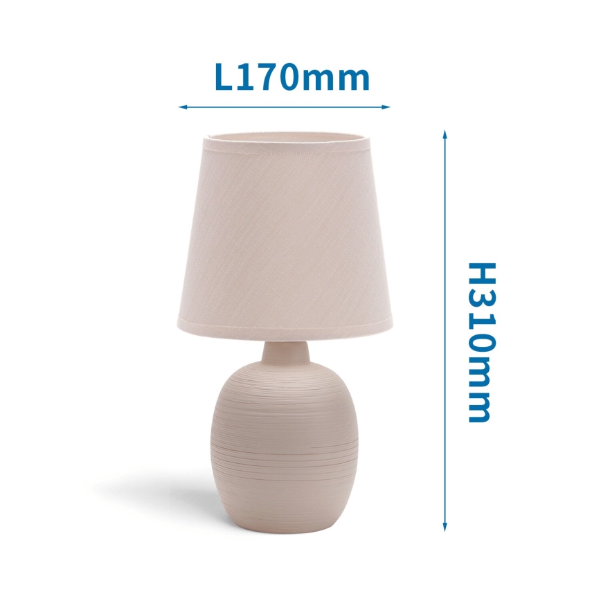 Aigostar - Stolna lampa 1xE14/40W/230V bež