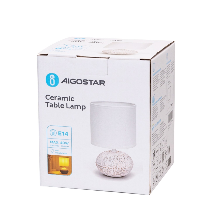 Aigostar - Stolna lampa 1xE14/40W/230V