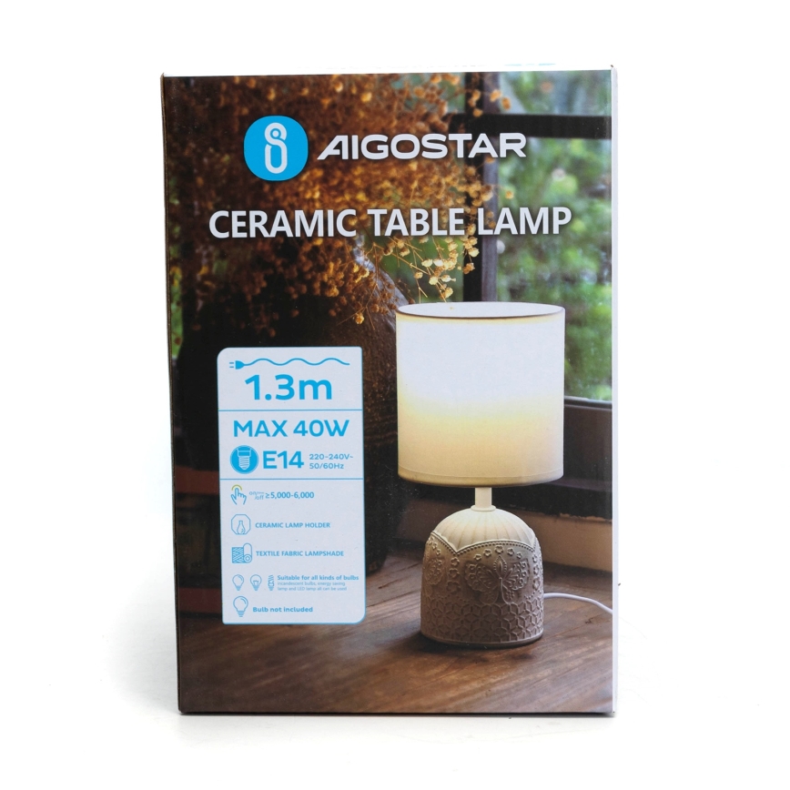 Aigostar - Stolna lampa 1xE14/40W/230V