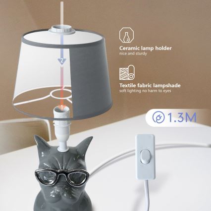 Aigostar - Stolna lampa 1xE14/40W/230V