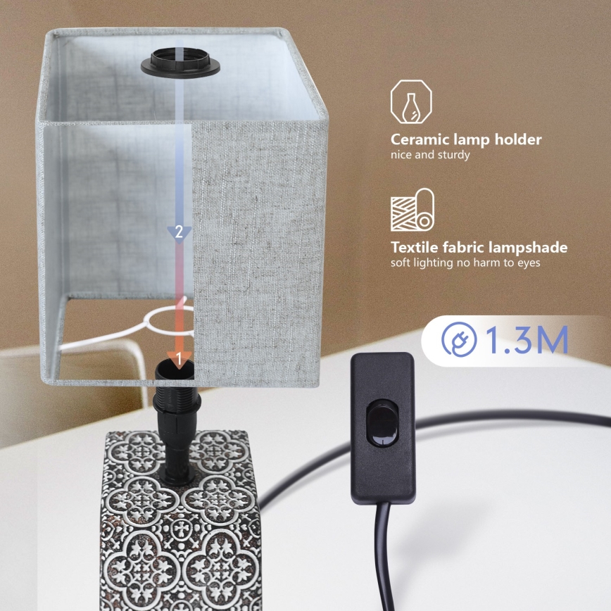 Aigostar - Stolna lampa 1xE14/40W/230V