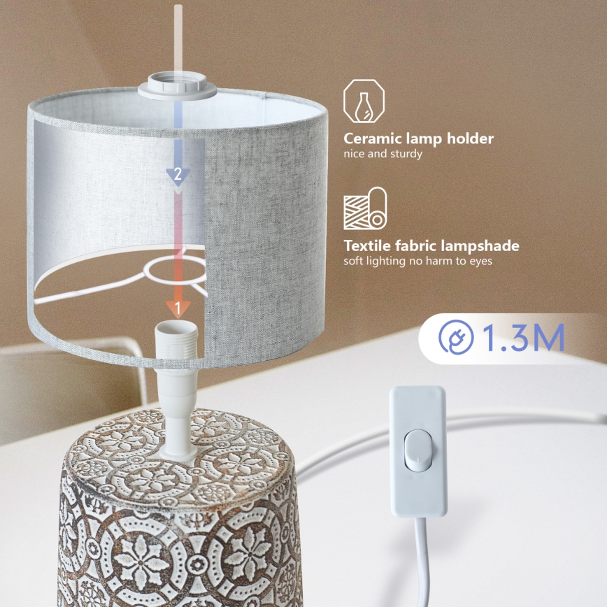 Aigostar - Stolna lampa 1xE14/40W/230V