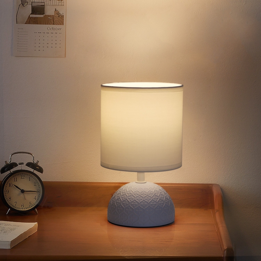 Aigostar - Stolna lampa 1xE14/40W/230V plava/bijela
