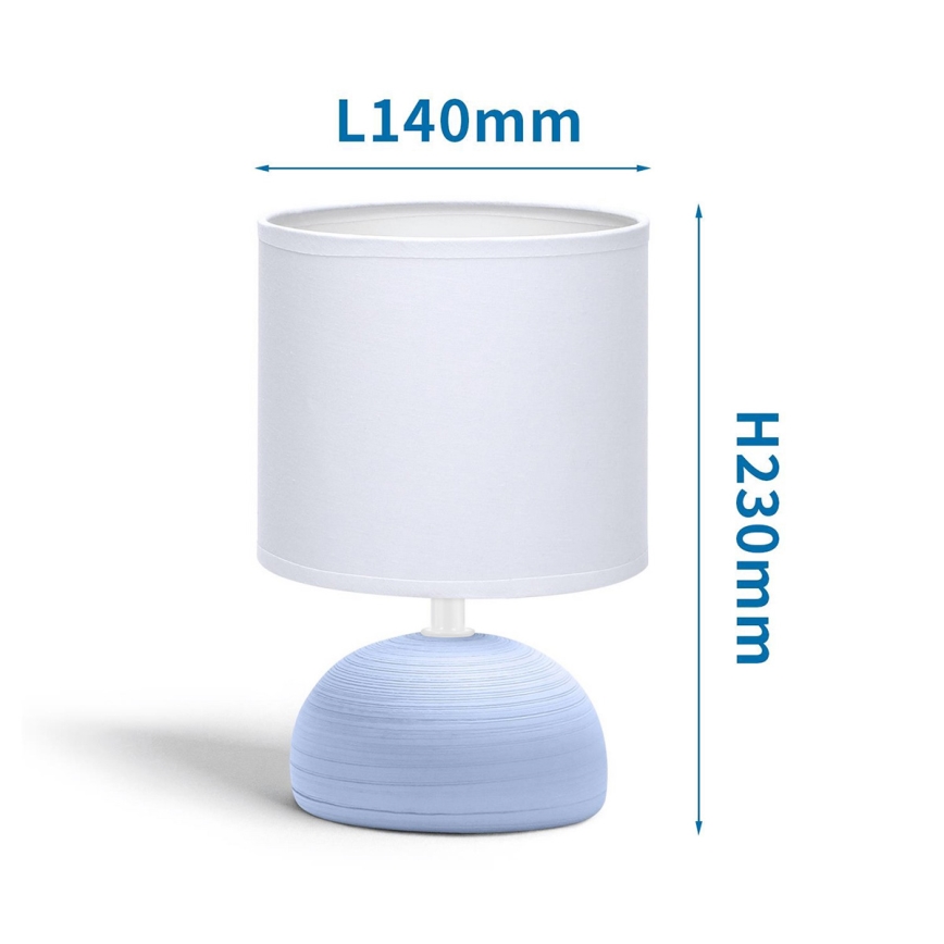 Aigostar - Stolna lampa 1xE14/40W/230V plava/bijela