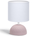 Aigostar - Stolna lampa 1xE14/40W/230V ružičasta/bijela