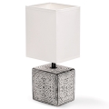 Aigostar - Stolna lampa 1xE14/40W/230V siva/bijela