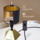 Aigostar - Stolna lampa 1xE14/40W/230V zlatna/crna