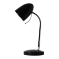 Aigostar - Stolna lampa 1xE27/36W/230V crna/sjajni krom