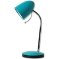 Aigostar - Stolna lampa 1xE27/36W/230V plava/krom