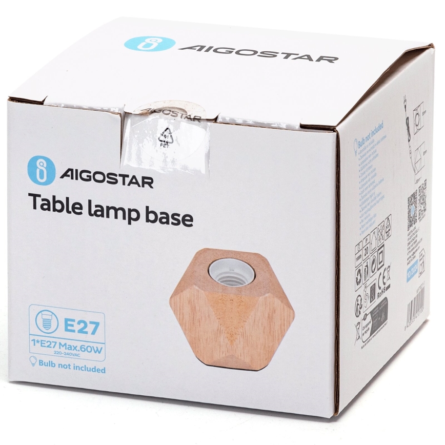 Aigostar - Stolna lampa 1xE27/60W/230V bež
