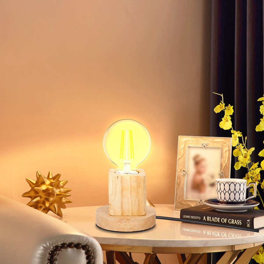 Aigostar - Stolna lampa 1xE27/60W/230V bež