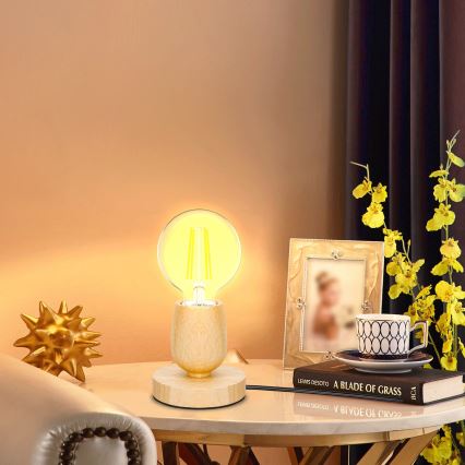 Aigostar - Stolna lampa 1xE27/60W/230V bež