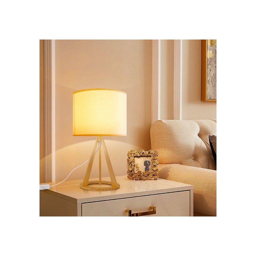 Aigostar - Stolna lampa 1xE27/60W/230V bor