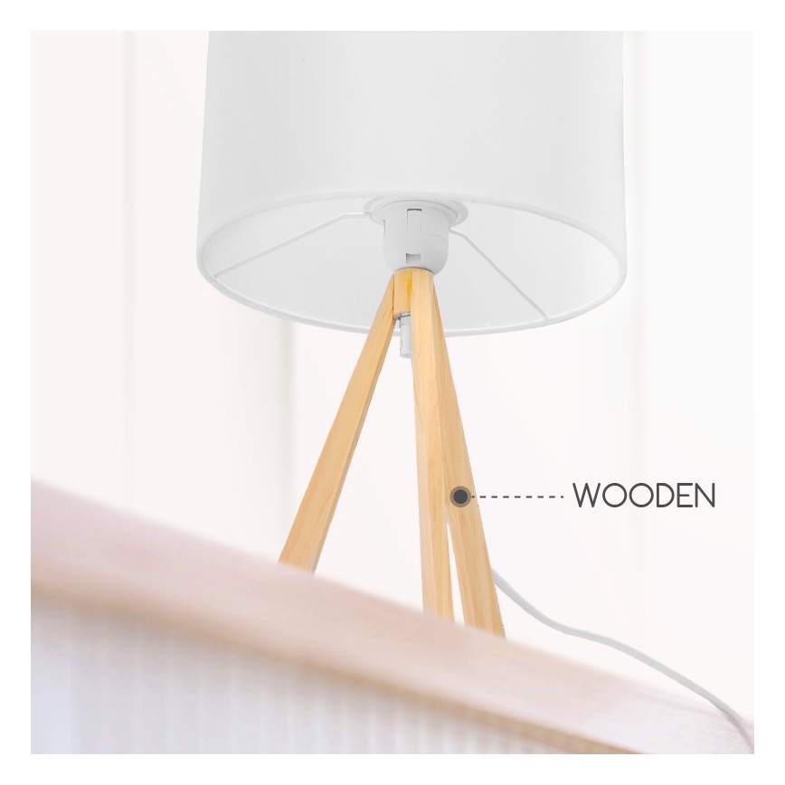 Aigostar - Stolna lampa 1xE27/60W/230V bor