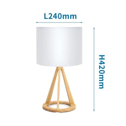 Aigostar - Stolna lampa 1xE27/60W/230V bor