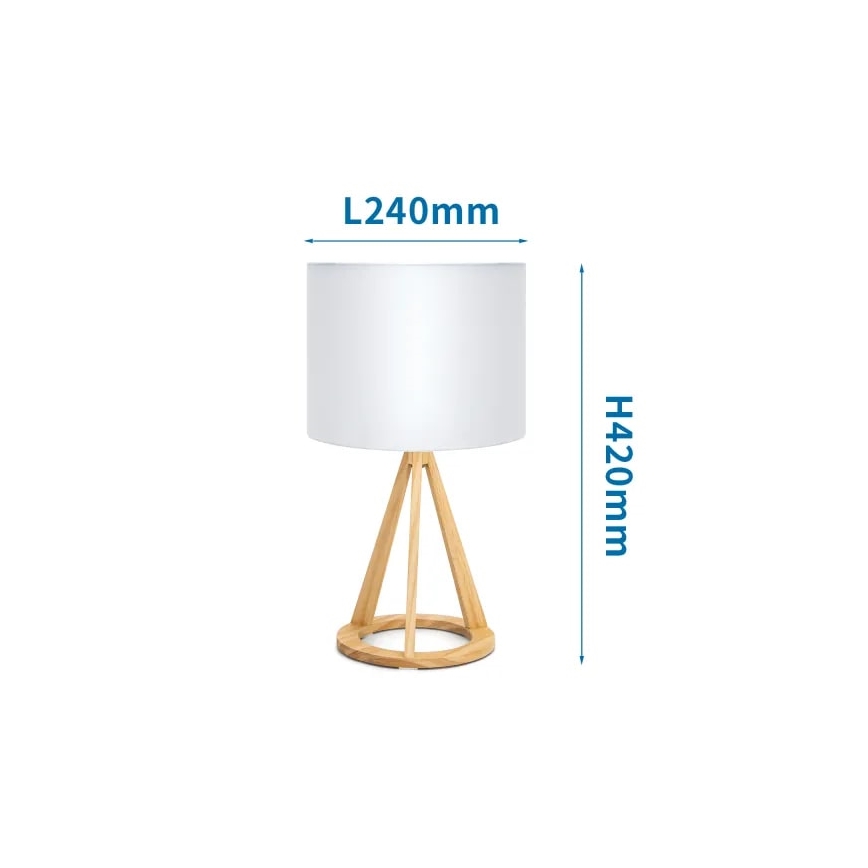 Aigostar - Stolna lampa 1xE27/60W/230V bor