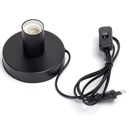 Aigostar - Stolna lampa 1xE27/60W/230V crna
