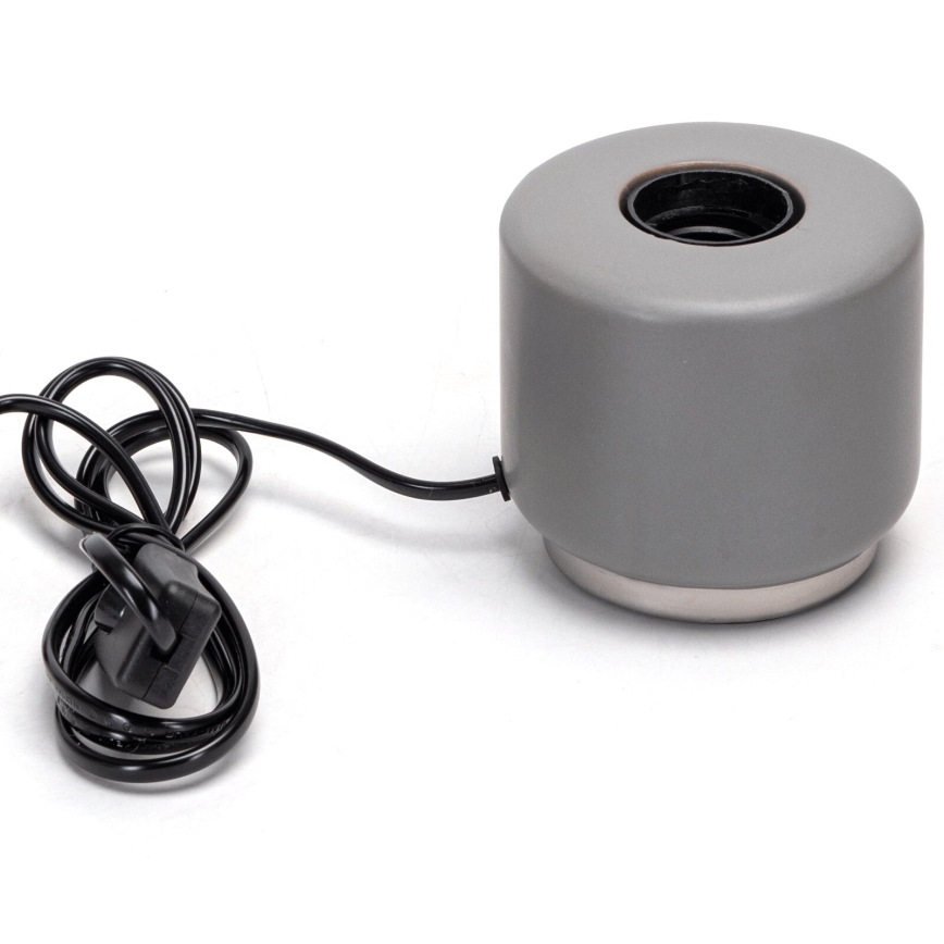 Aigostar - Stolna lampa 1xE27/60W/230V siva