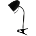 Aigostar -  Stolna lampa s kvačicom 1xE27/11W/230V crna/krom