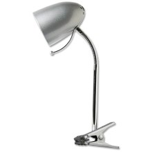 Aigostar -  Stolna lampa s kvačicom 1xE27/36W/230V srebrna/krom