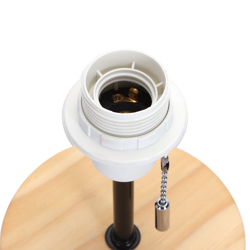 Aigostar - Stolna lampa s USB portom 1xE27/40W/230V bež