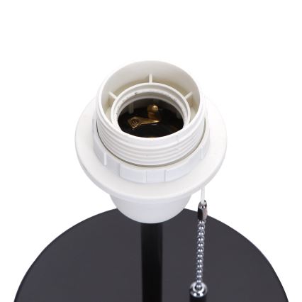 Aigostar - Stolna lampa s USB portom 1xE27/40W/230V crna