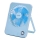 Aigostar - Stolni punjivi ventilator 5W/5V 3600mAh USB plava