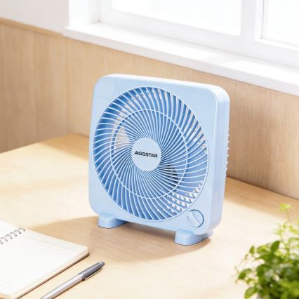 Aigostar - Stolni ventilator 30W/230V, plavi