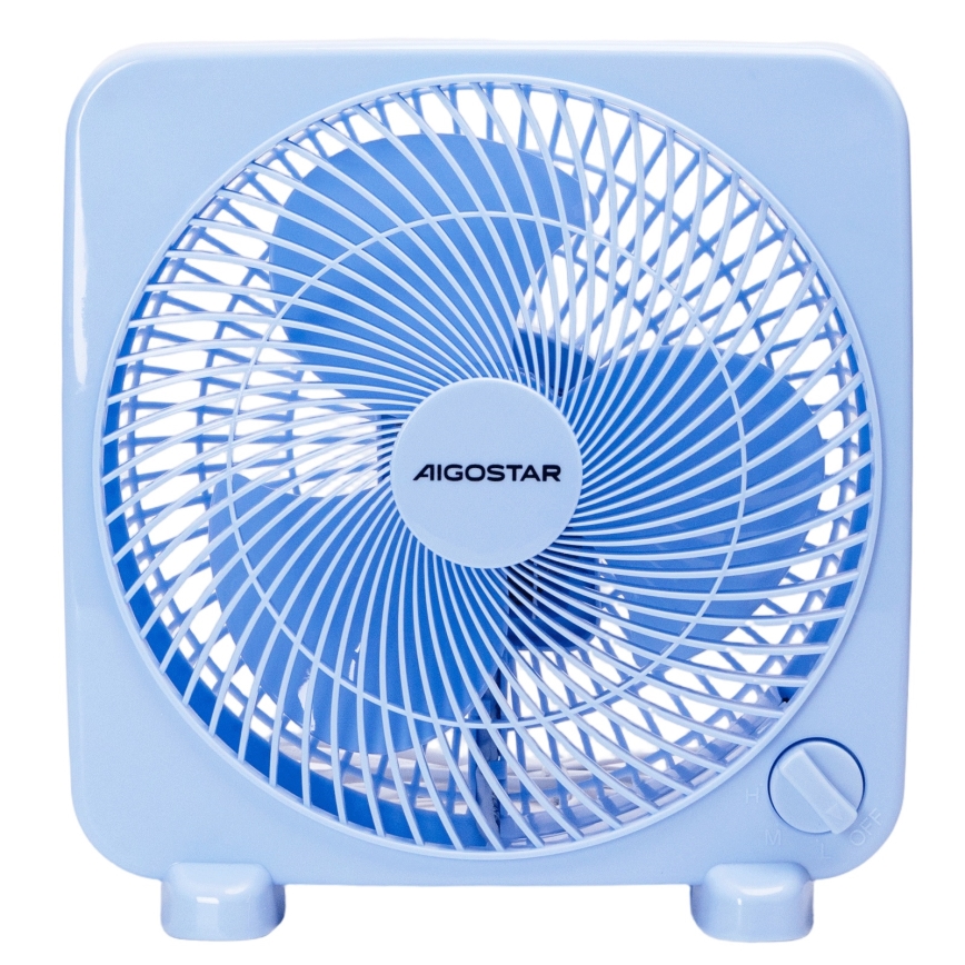 Aigostar - Stolni ventilator 30W/230V, plavi