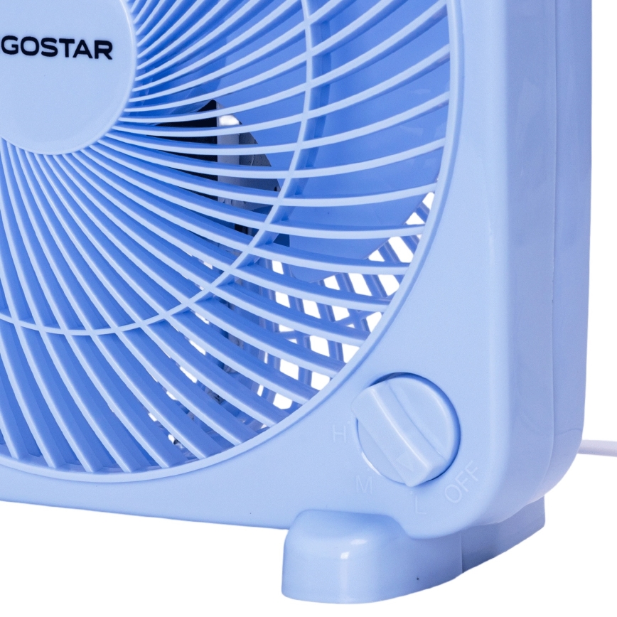 Aigostar - Stolni ventilator 30W/230V, plavi