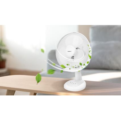 Aigostar - Stolni ventilator 35W/230V 34 cm bijela