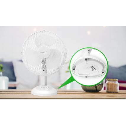 Aigostar - Stolni ventilator 35W/230V 34 cm bijela