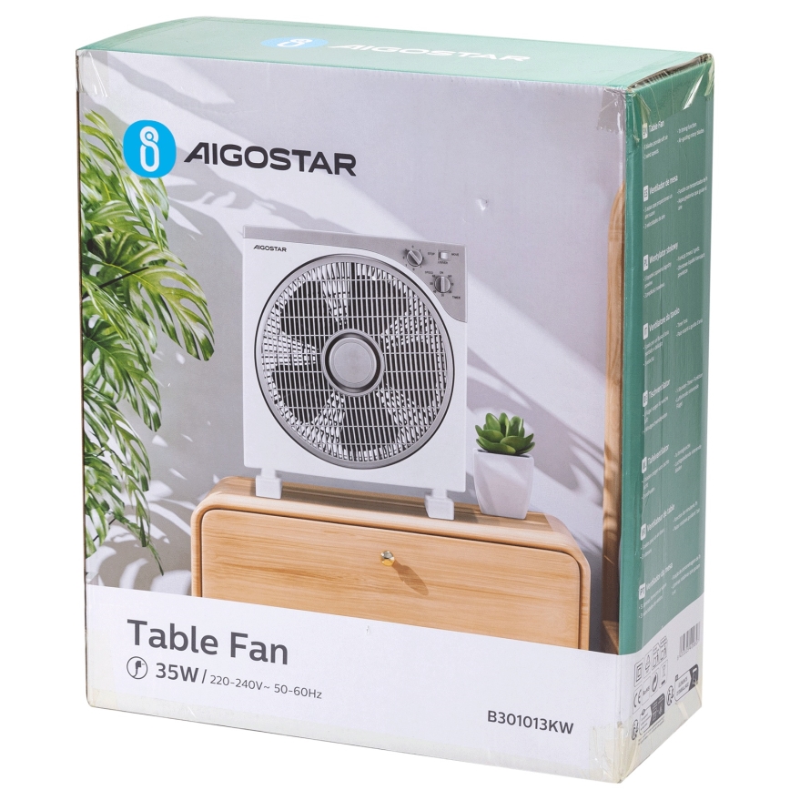 Aigostar - Stolni ventilator 35W/230V