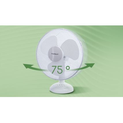 Aigostar - Stolni ventilator 40W/230V bijela